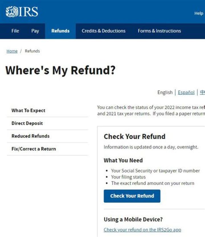 Who do I call about my 2018 refund?