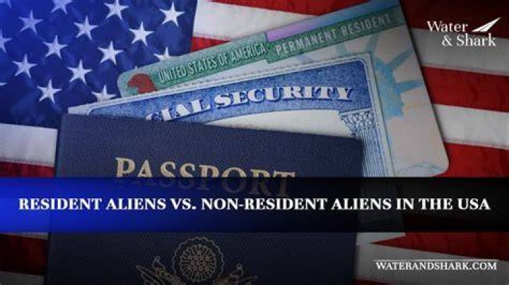 Who is classified as a non resident alien?