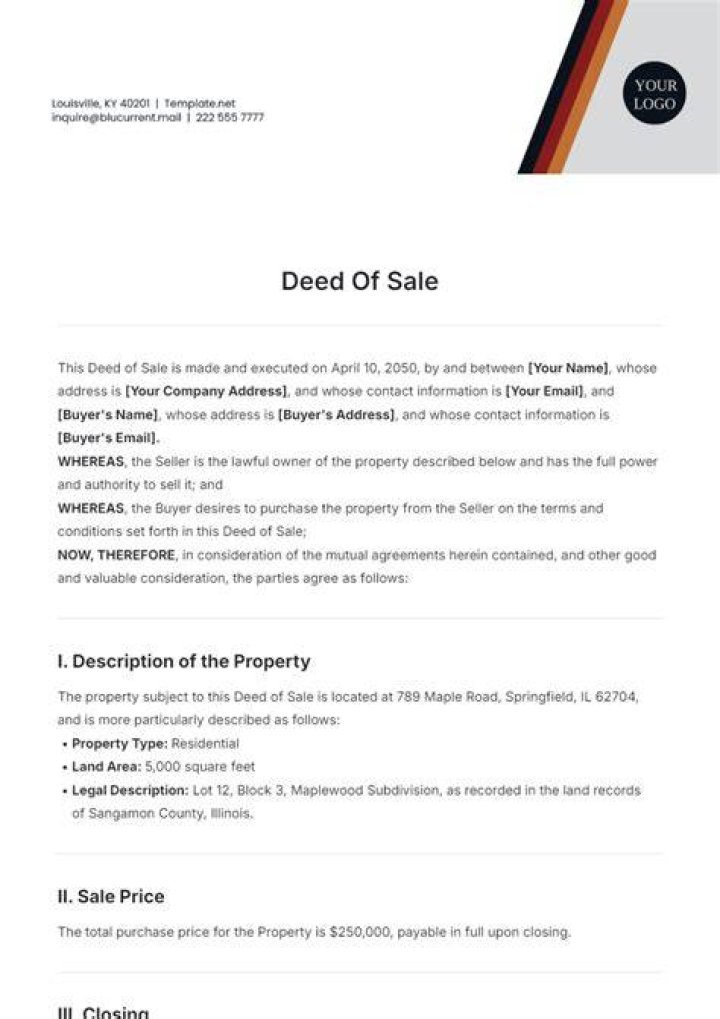 Who will prepare sale deed?