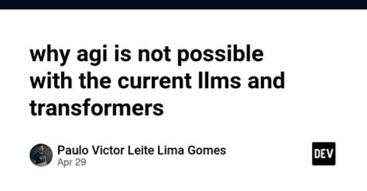 Why AGI is not possible?