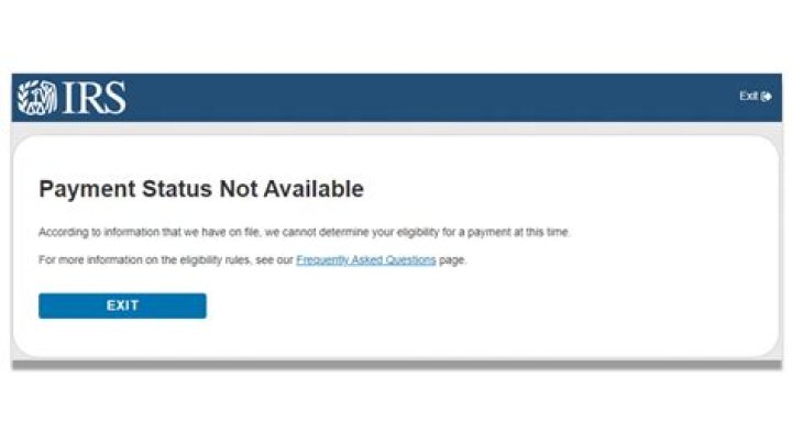 Why is my IRS stimulus check not available?